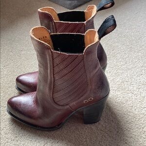 Women's Bed Stu Brown Leather Ankle Boots